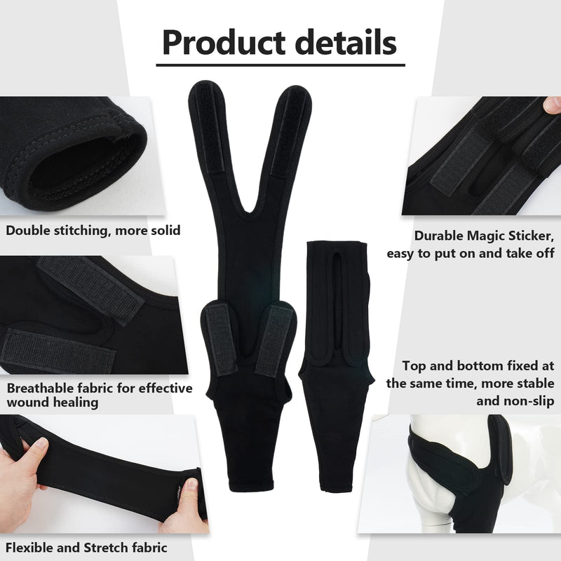 Recovery Sleeve Dog, Elbow Pads for Dogs, Elbow Bandage Protector, Dog Surgery Recovery Sleeves Front Right Left Leg for Hot Spots, Wounds, Bandages, Anti Licking for Dogs, Black XS - PawsPlanet Australia