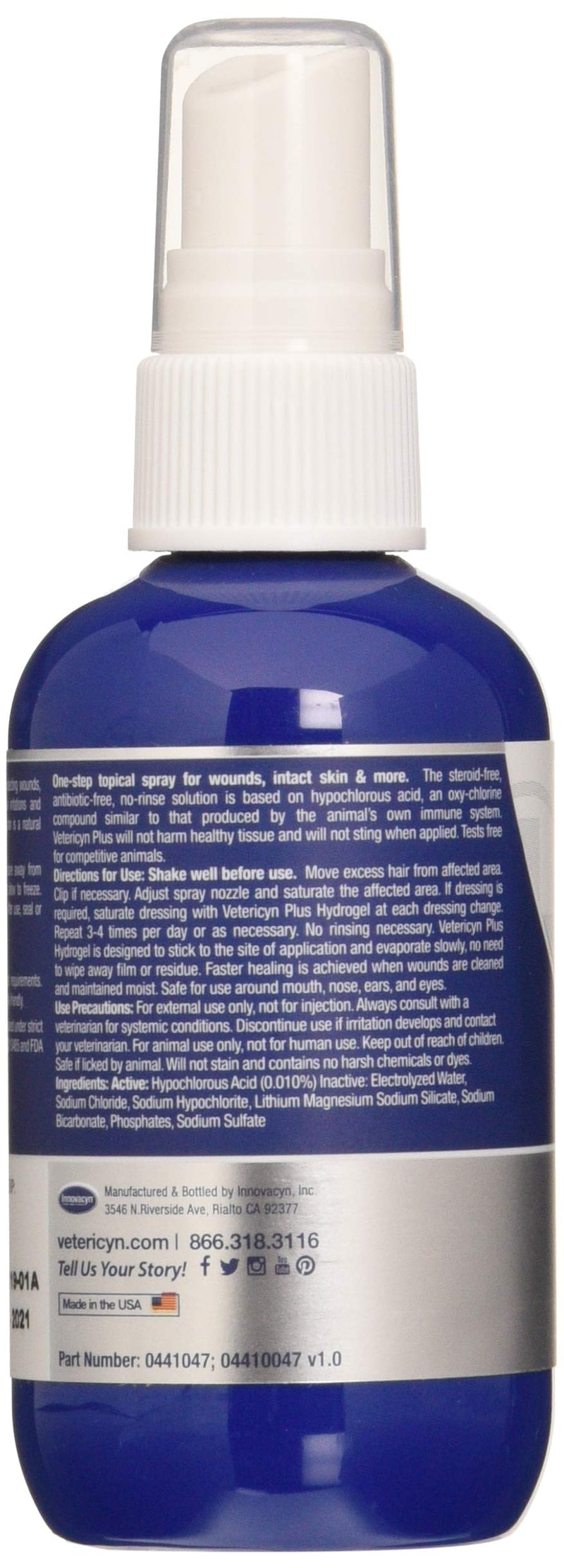 Vetericyn Wound and Skincare - Hydrogel Spray - 89ml, Packaging may vary 89 ml (Pack of 1) - PawsPlanet Australia