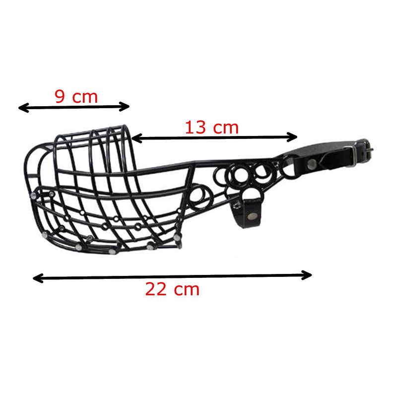 Muzzle Don Pare 110 for large dogs with a narrow head lurcher in black Also suitable as a racing muzzle or coursing muzzle - PawsPlanet Australia