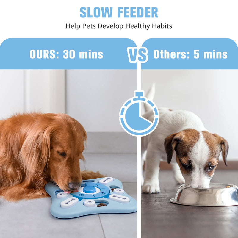DSHZHM Dog Toy Intelligence with Squeak, Intelligence Toy for Dogs, Dog Toy for Small, Medium, Large Dogs, Puppies and Cats Level 2 - UFO - PawsPlanet Australia