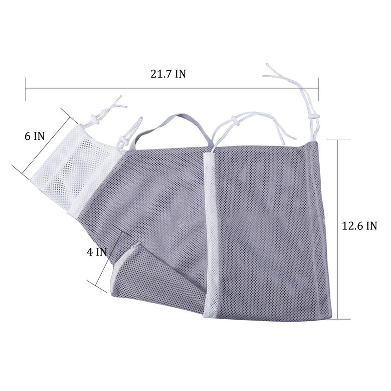 ZUKIBO Cat Shower Net Bag Adjustable Multifunctional Breathable Anti-Bite and Anti-Scratch Restraint Bag Cat Washing Shower Bag for Cat’s Bathing, Nail Trimming, Injection, Medicine Taking light grey - PawsPlanet Australia