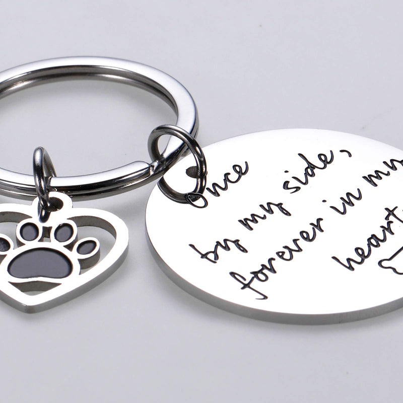 Loss of Pet Dog Cat Memorial Keychain Pet Sympathy Gift for Women Men Pet Lover Dog Cat Bereavement Remembrance Pawprints Gifts for Kids Family Friends Sisters Daughter Son Forever in My Heart - PawsPlanet Australia