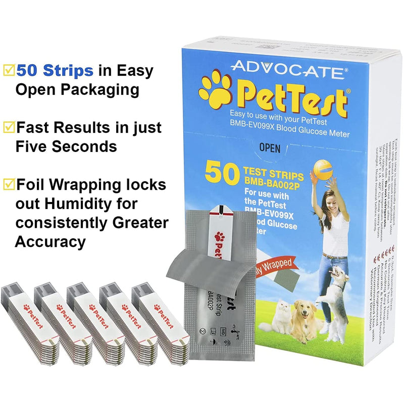 PetTest Test Strips for the PetTest Blood Glucose Meter - PawsPlanet Australia
