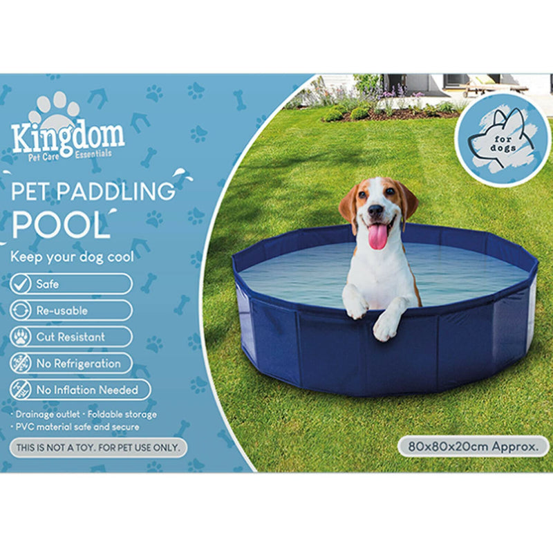 Lizzy Foldable Pet Paddling Pool | Portable Pool Dog Puppy Cat Bathing Tub For Outdoor Garden - PawsPlanet Australia