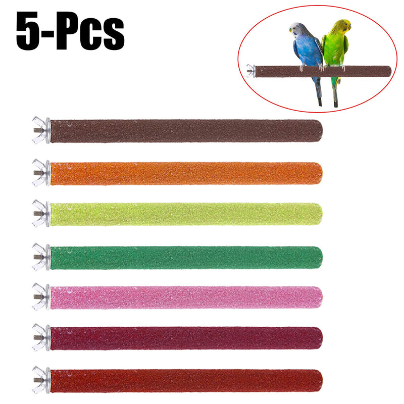 Legendog Parrot Perches, 5PCS Bird Perches Budgie Perch Cockatiel Perch Budgie Perches for Cage Training Interactive Bird Cage Perches M - PawsPlanet Australia