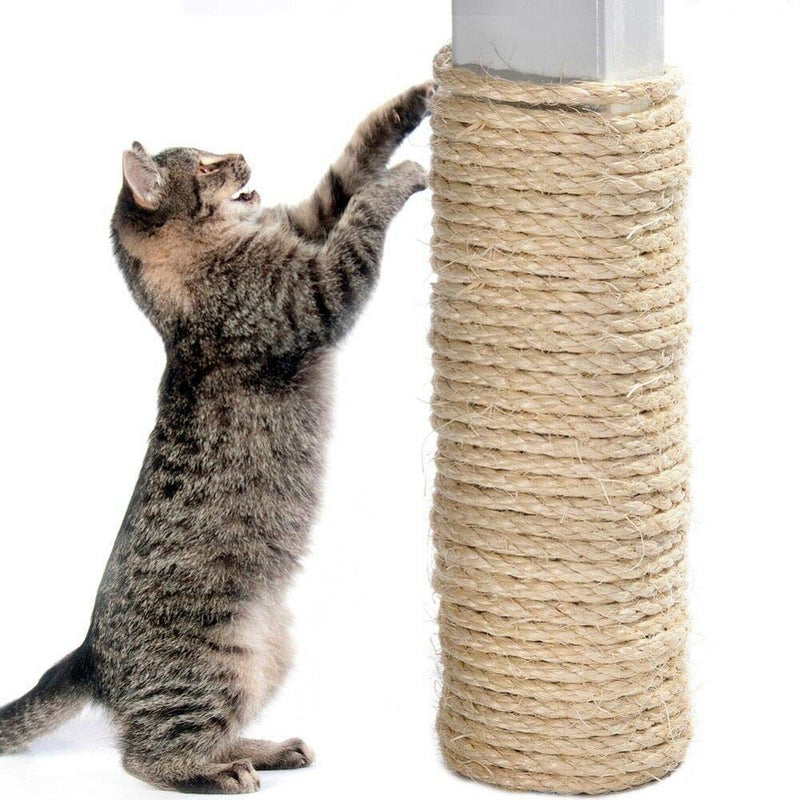 [Australia] - UPlama Cat Scratching Post Sisal Rope,Sisal Rope Replacement, Repairing, Recovering or DIY Scratcher for Cat Tree and Tower,1/4 in Dia x 98Ft 