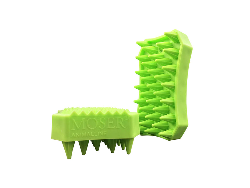 Moser 2999-7035 rubber brush Sheddy, green - PawsPlanet Australia