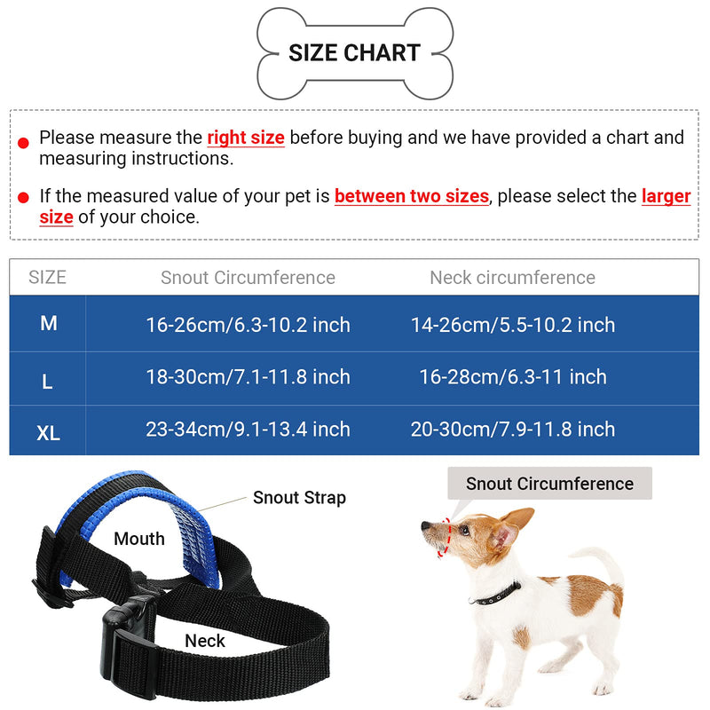 Saintrygo 2 Pieces Dog Muzzles for Small Medium Large Dogs Nylon Soft Dog Muzzle Breathable Drinkable and Adjustable Loop Muzzle Puppy Muzzle Anti-Biting Barking Chewing Dropping - PawsPlanet Australia