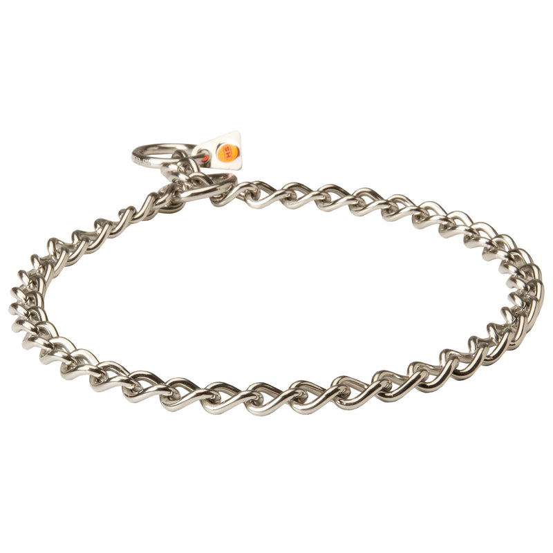 Herm Sprenger Stainless Steel Short Link Chain Collar for Great Dane with Round Chain - 3.0 mm x 26 inches - PawsPlanet Australia
