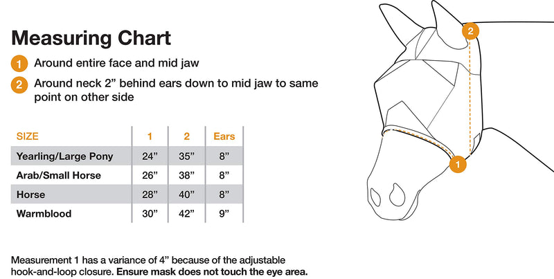 Cashel Company Economy Fly Mask with Ears Tan Horse - PawsPlanet Australia