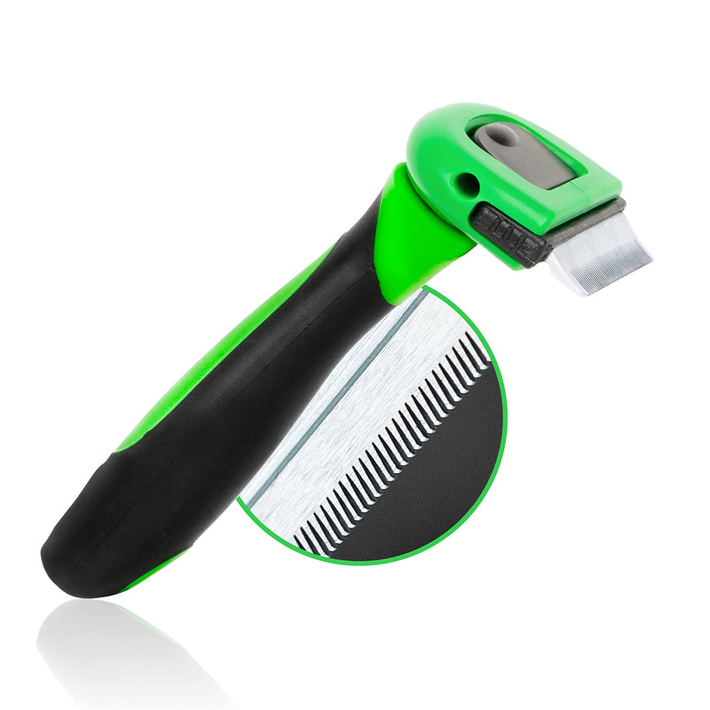Fino Pet cat brush size S especially for small and medium-sized cats up to 4 kg, for short-haired and long-haired cats, grooming, grooming tool as an accessory, cat undercoat brush, flea comb - PawsPlanet Australia