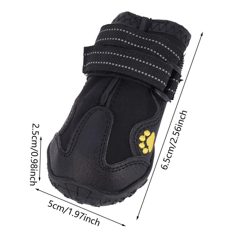 DragonflyDreams 4PCS Protective Dog Boots,Waterproof and Non-Slip Dog Boots with Adjustable Buckle and Reflective TapeDog Shoes for Medium-Sized Dogs and Large Dogs - PawsPlanet Australia