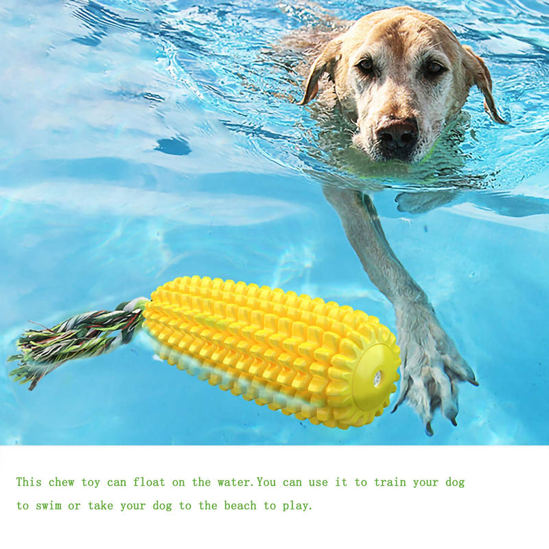 Dog Chew Toys Durable Corn Dog Toys for Aggressive Chewers Squeaky Dog Toys Toothbrush Clean Teeth for Small Meduium Breed - PawsPlanet Australia