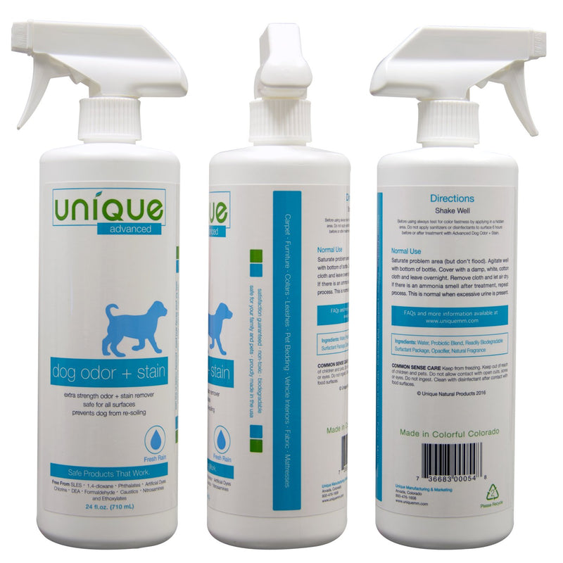 [Australia] - Unique Advanced Dog Odor and Stain Remover Professional Strength Pet Odor Remover (24 oz.) 
