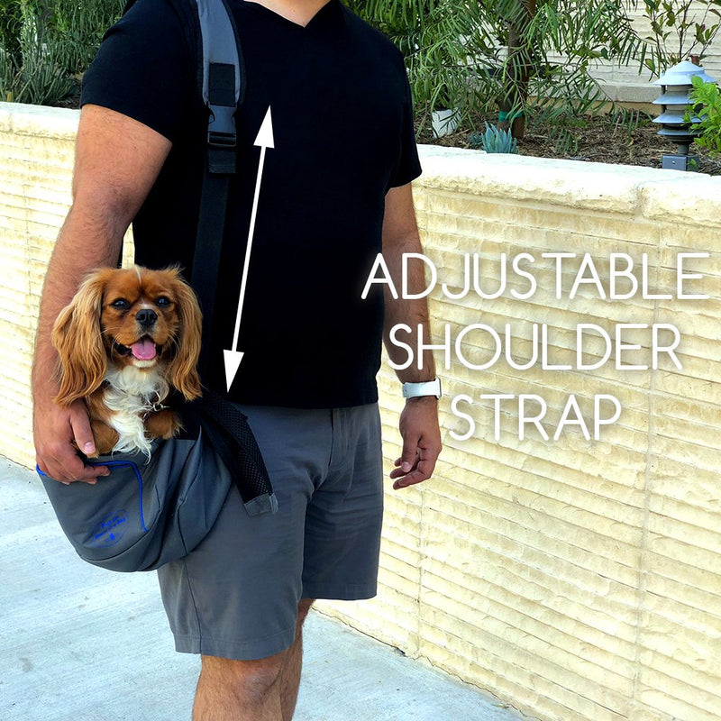 [Australia] - MyDeal Pet Shoulder Bag Sling Carrier with Weather Resistant Oxford Material, 2 Storage Pockets and Net Zipper Top for Puppies, Dogs, Kittens, Cats, Rabbits + More! 