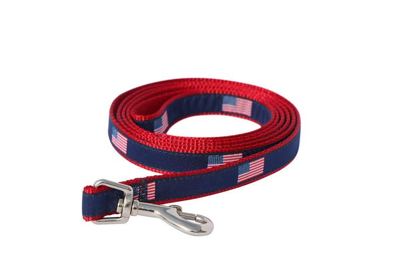 [Australia] - Cool Dawgs USA Themed Leash and Collar Combo Small (Neck: 7.5" - 14") 