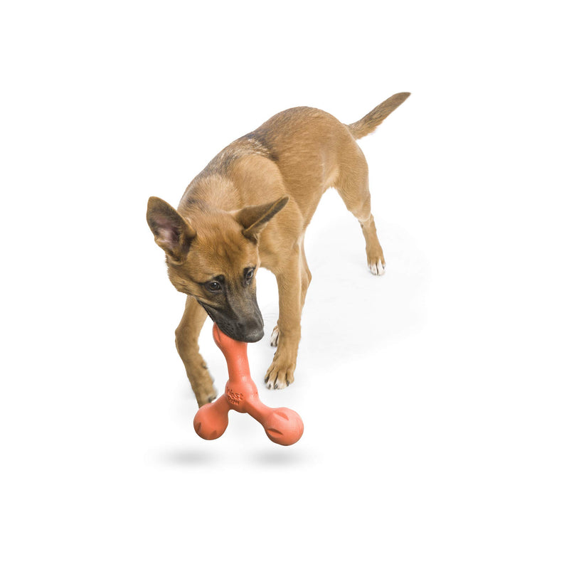 [Australia] - West Paw Zogoflex Air Skamp Tug-of-War Stick Dog Chew Toy – Hollow, Squishy Interactive Toy for Dogs, Puppies – for Chewing, Catch, Carry, Fetch, Non-Toxic, Dishwasher Safe, Latex-Free, Melon 