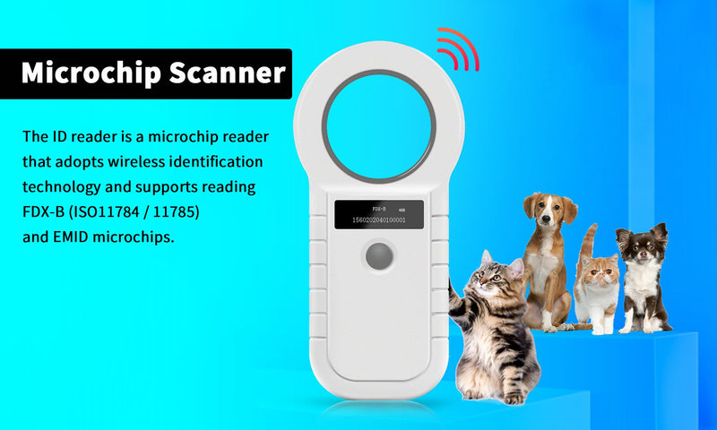 White Pet Microchip Reader - PawsPlanet Australia