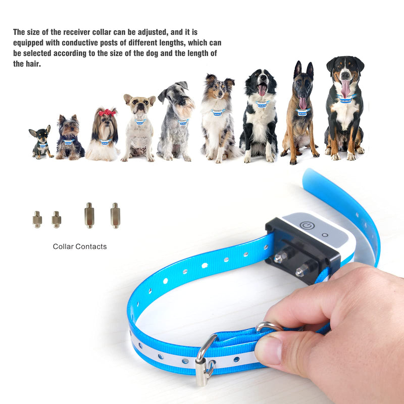 JUSTPET Pet Wireless Dog Fence Boundary Container System, M-3 Waterproof Rechargeable Collar Receiver - PawsPlanet Australia