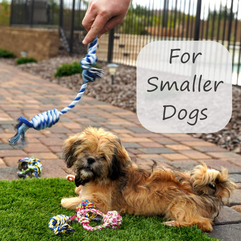 [Australia] - Otterly Pets Small Puppy Dog Rope Toys for Play Chew Teething and Boredom - for Smaller Dogs (6-Pack) 
