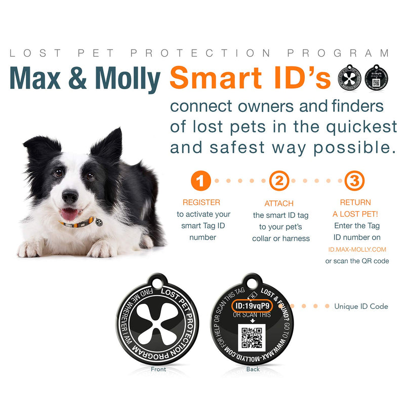 [Australia] - Max & Molly Ultra Comfortable Padded Neoprene Sport Dog Collar with Smart Id Tag Small Comic 