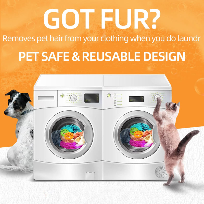 Dorzu 4 Pack Pet Hair Remover Washing Machine, Animal Fur Washer Catcher Hair Remover, Reusable Pet Hair Washing Machine Removing, Green1 - PawsPlanet Australia