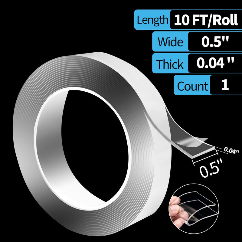 Art3d 3m Double Sided Tape Heavy Duty Non-Tracing Removable Reusable Washable - Multipurpose 300x1.3x0.1CM 1 - PawsPlanet Australia