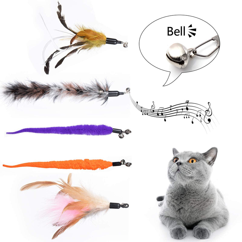 ZWOOS Cat Toy, 23 Piece Cat Toy Set Cat Toys Variety Pack with Balls Feather Toy Plush Toy Toy Mice for Cats Kitty 23 Piece - PawsPlanet Australia