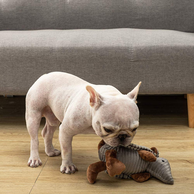 [Australia] - Hollypet Squeaky Armadillo Pet Plush Dog Chew Toy 