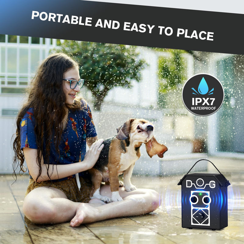 bubbacare Anti Barking Device Dogs, 50FT Rechargeable Anti Barking Device for Dogs, 3 Modes Automatic Bark Control Ultrasonic Device, Anti Barking Agent Indoor Outdoor Safe for Small Medium Large Dogs Black* - PawsPlanet Australia