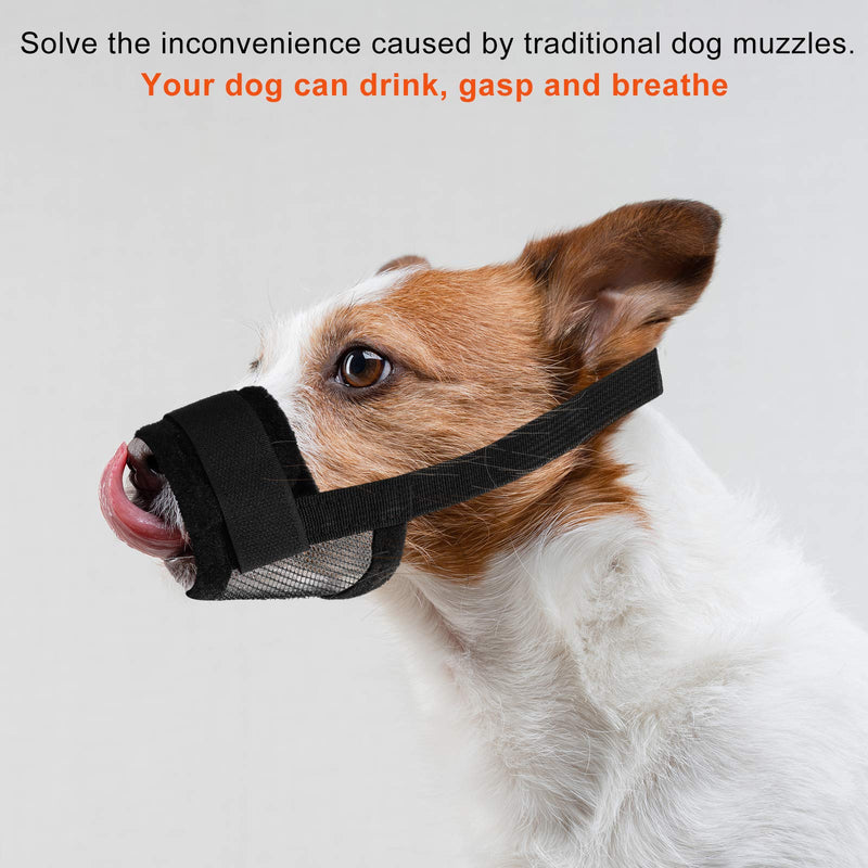 [Australia] - Weewooday 5 Pieces Dog Muzzles Suit Adjustable Pets Mouth Cover Anti-Biting Barking Muzzles Breathable and Drinkable Pet Muzzles for Small Medium Large Dog, 5 Sizes 