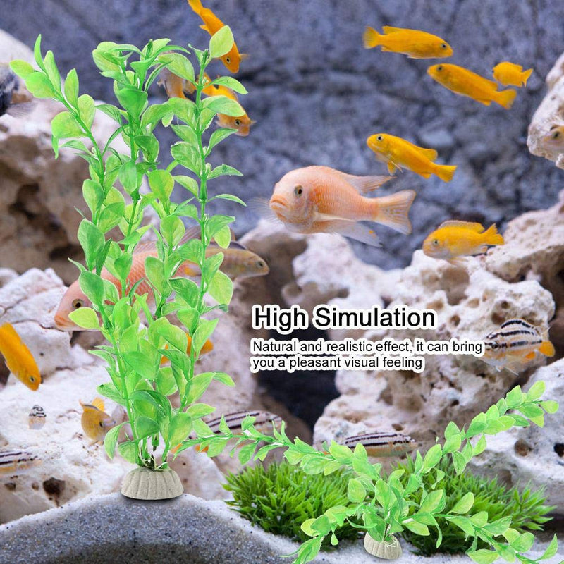[Australia] - Semme Artificial Aquatic Plants, Plastic Water Plant 10Pcs Aquarium Simulation Artificial Green Plant Water Grass Fish Tank Decoration 