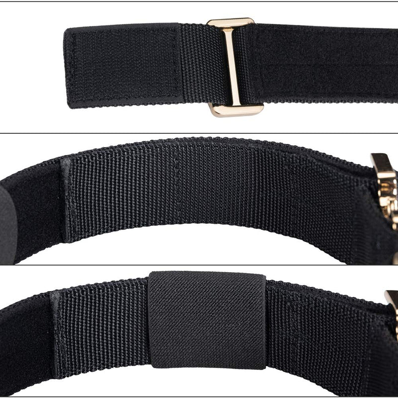 EXCELLENT ELITE SPANKER Dog Collar for Medium Large 40-60cm Adjustable with Handle Heavy Duty(Black) Black - PawsPlanet Australia