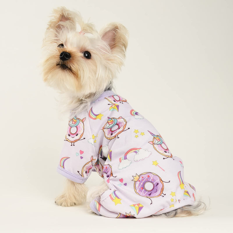 Dog Pajamas Donut Soft Doggie Onesies Puppy Apparel Pet Clothes Cat Pjs for Small Dog Girl Summer Spring X-Large - PawsPlanet Australia