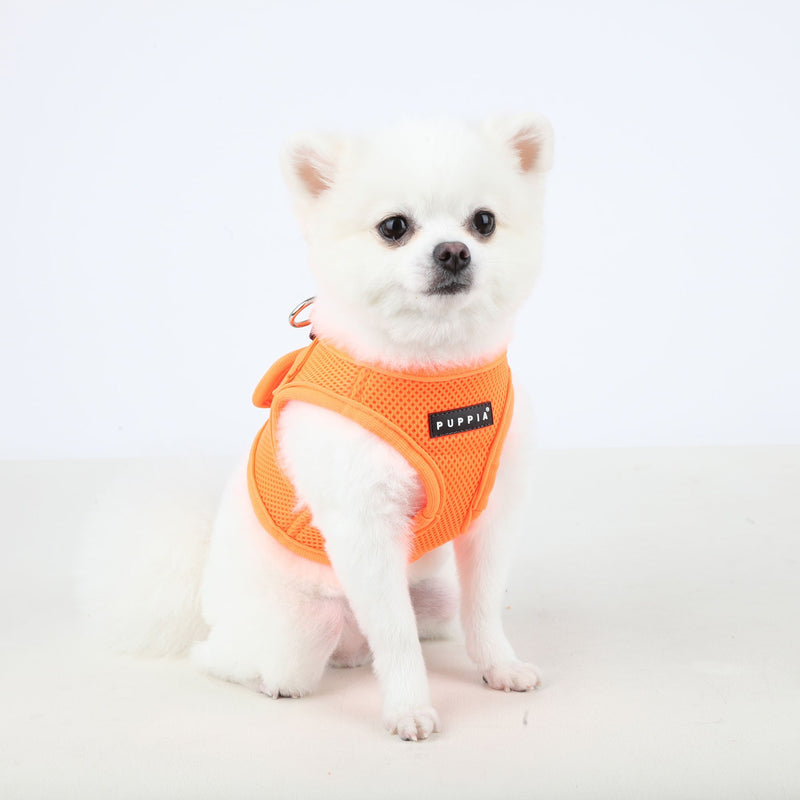 [Australia] - Puppia Authentic Neon Soft Vest Harness B Orange Large Puppia Neon Soft Vest Harness B 