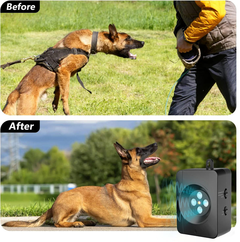 Bark Control Device Ultrasonic Anti Barking Device, 2023 Newest Stop Dog Bark Deterrents with Adjustable Ultrasonic Level Control Sonic Bark Deterrents Up to 50FT Range Safe for Dogs - PawsPlanet Australia