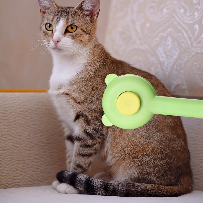 Dog Brush Cat Brush Animal Hair Brush Dog Brush Dog Brush for Long Hair and Short Hair Pet Hair Cleaning Brush (Green & Yellow) - PawsPlanet Australia