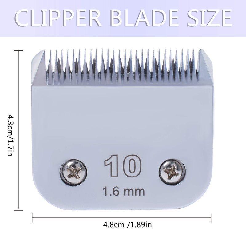 Pet Clipper Blade Replacement Compatible with A-ndis AG, AGC and Oster A-5,Carbon-Infused Steel Detachable Pet Clipper Blade Size 10 - PawsPlanet Australia