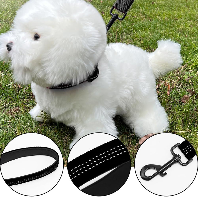 2 x Short Dog Leashes with Padded Handle 30cm Nylon Leash Heavy Duty Training Leashes for Medium or Extra Large Dogs Safety Training Walking Medium and - PawsPlanet Australia