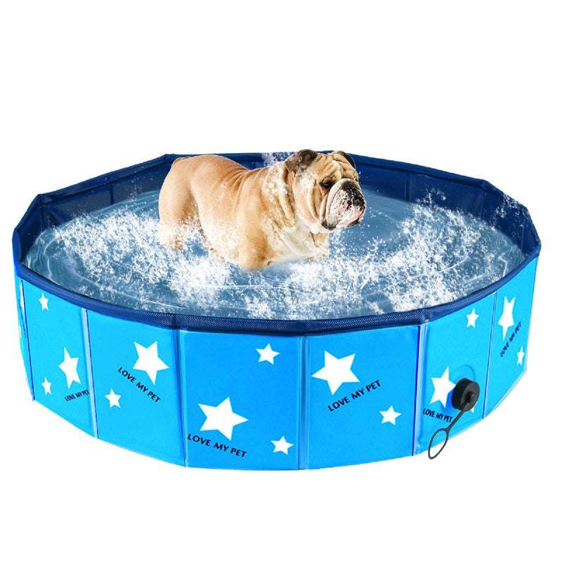 Kids Ball Pit Play, Pool Foldable Kids Pool Pet Dog Cat Bathing Tub Indoor Outdoor Puppy Pool Pad Pool in Yard Garden - PawsPlanet Australia