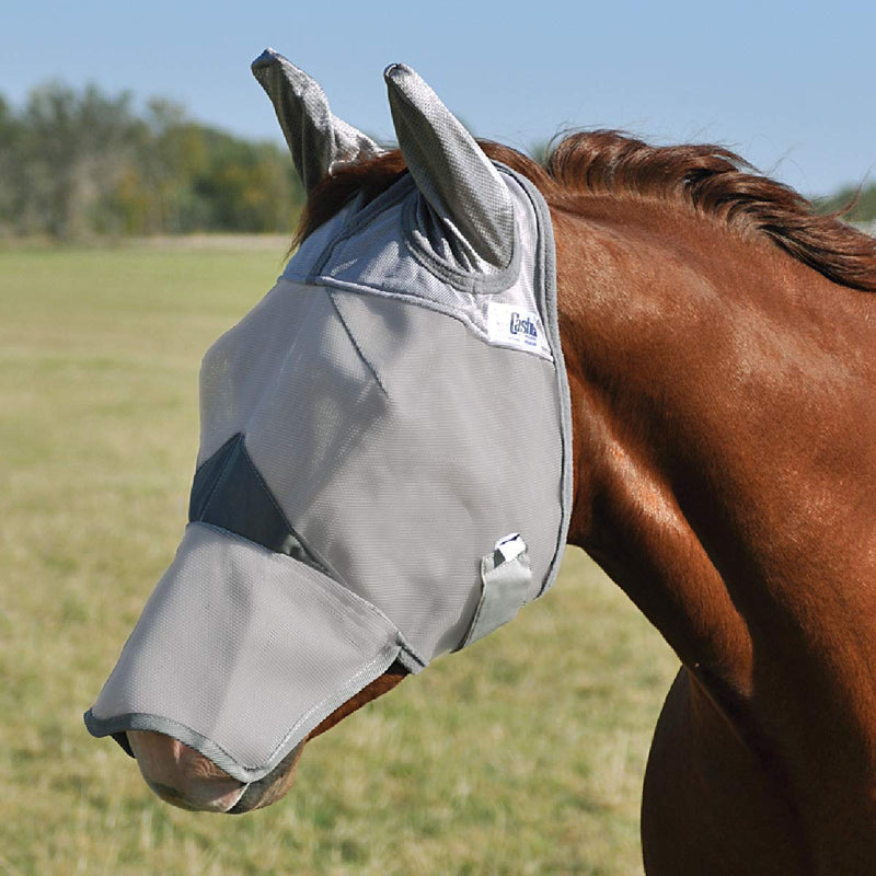 Cashel Crusader Long Nose Fly Mask with Ears Yearling/Large Pony - PawsPlanet Australia