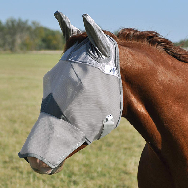 Cashel Crusader Long Nose Fly Mask with Ears Horse - PawsPlanet Australia