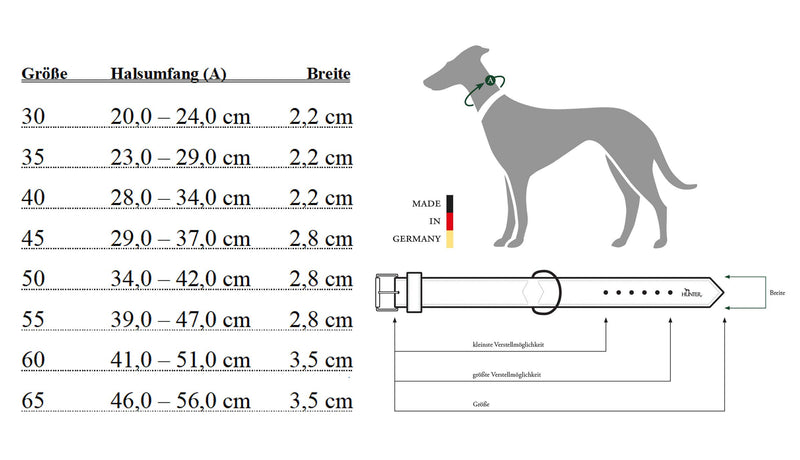 HUNTER Collar Hella Reflect, 30 Artificial leather, reflecting, black 2X-Small - PawsPlanet Australia