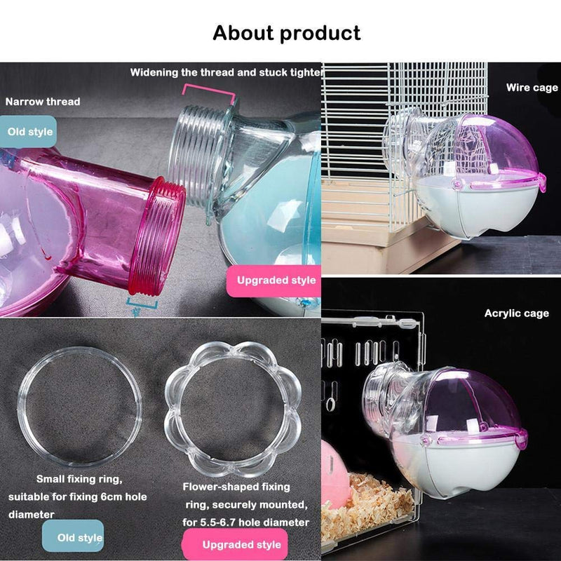 gutongyuan Small Animal Bath House,Pet Toy Acrylic Hamster Bathroom Cage Toilet Bathtub Sand Bath Container Removable, Suitable for Chinchilla Syrian Hamster Gerbil Blue - PawsPlanet Australia