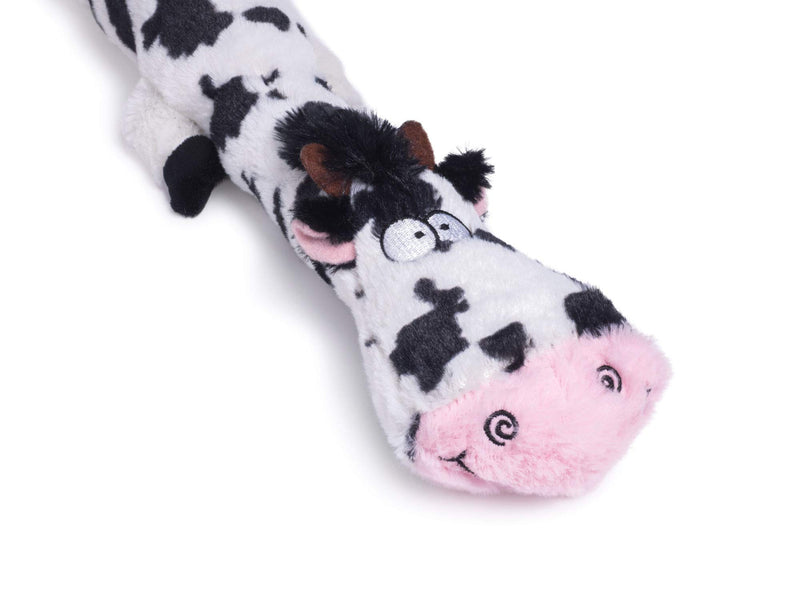 Petface Farmyard Buddies Lazy Moo Dog Toy - PawsPlanet Australia