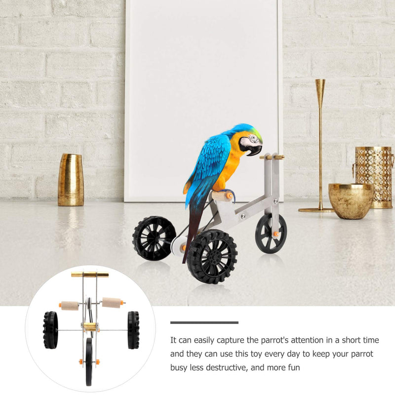 Balacoo Bird Intelligence Training Toy Parrot Puzzle Bicycle Toy Pet Parrot Bike Plaything Bird Foot Talon Toy Pet Parrot Educational Toy for African Grey Cockatoo Eclectus Conures - PawsPlanet Australia