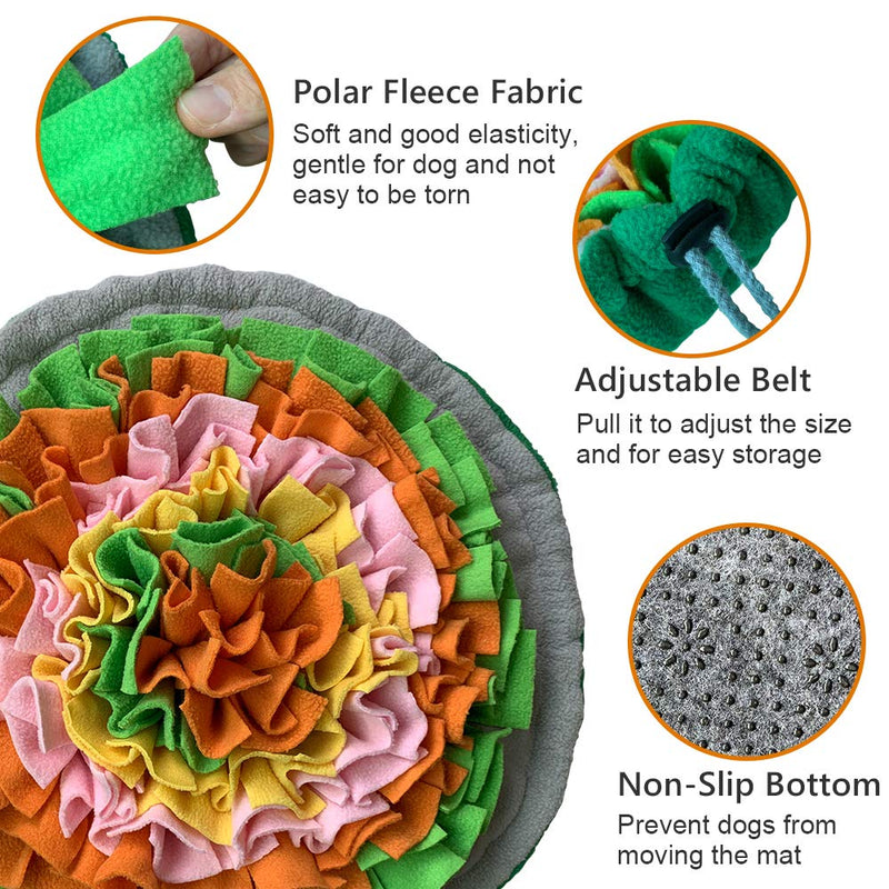 SCHITEC Snuffle Mat for Dogs, Interactive Foraging Puzzle Blanket, Nosework Feeding Bowl Sniffing Pad for Cats Puppies Small Medium Pets - PawsPlanet Australia