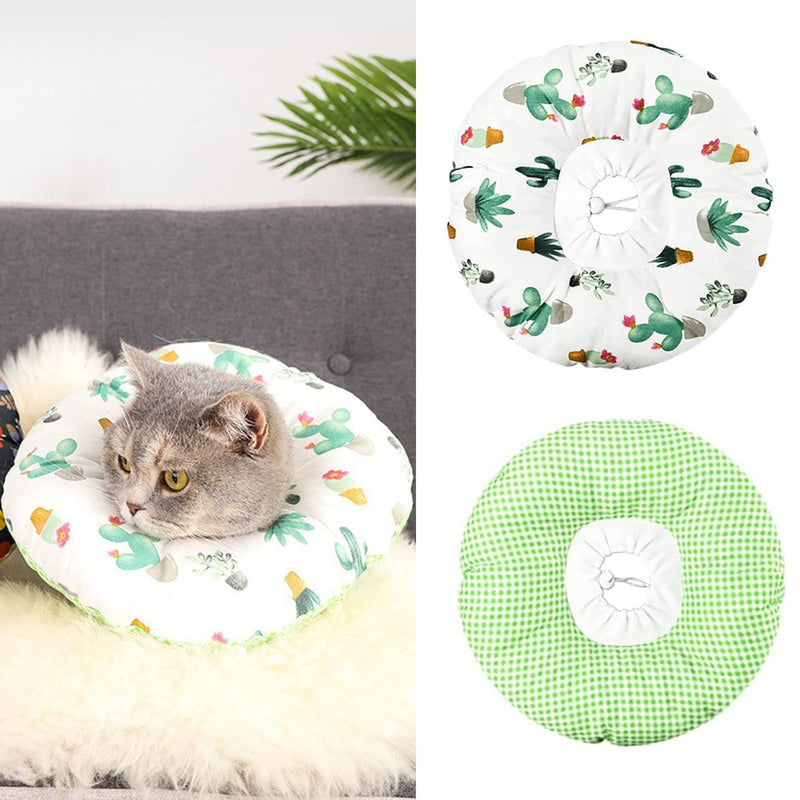 Cat Protective Collar Cats Recovery Collar Adjustable Soft Cat Protective Collar Soft Collar for Cats Anti Bite Safety Adjustable Protective Collar for Pets Puppies Kittens (Size L) - PawsPlanet Australia