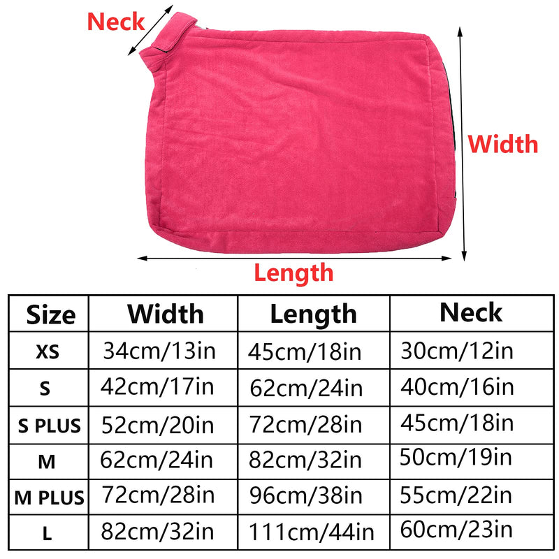 Morezi Dog Bathrobe Towel, Dry Fast Dog Bag, Microfibre Fast Drying Super Absorbent Pet Dog Cat Bath Robe Towel - Red - Medium Plus Medium Plus (96x72cm) - PawsPlanet Australia