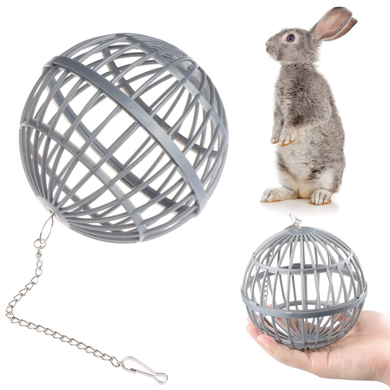 2 Pack Rabbit Hay Feeder Grass Play Hay Ball Chew Toy 2 in 1 Food&Grass Frame Bowls Vegetable Hanging Holder,Small Animals Hay Manger Feeding Dispenser Grass Rack Ball for Hamsters Gerbils Chinchillas - PawsPlanet Australia